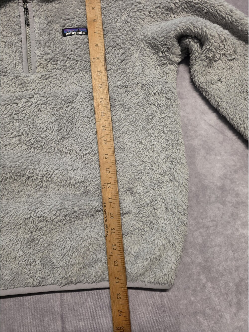 Patagonia Women's Medium Quarter Zip Los Gatos Gray Fleece Sweater. Super Soft. - Picture 5 of 8